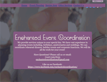Tablet Screenshot of enchantedcoordination.com